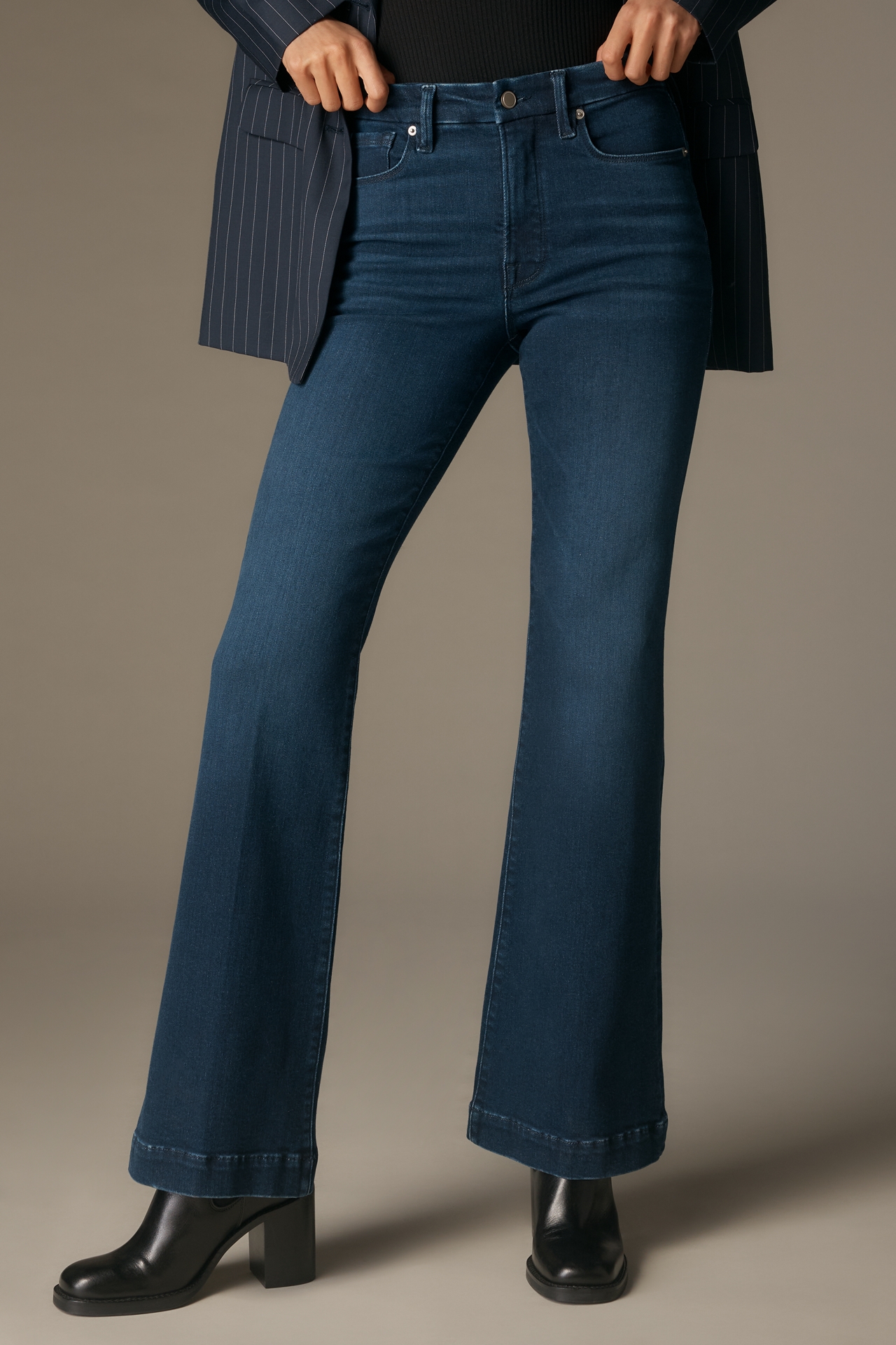 Good American Legs High Rise Flare Jeans