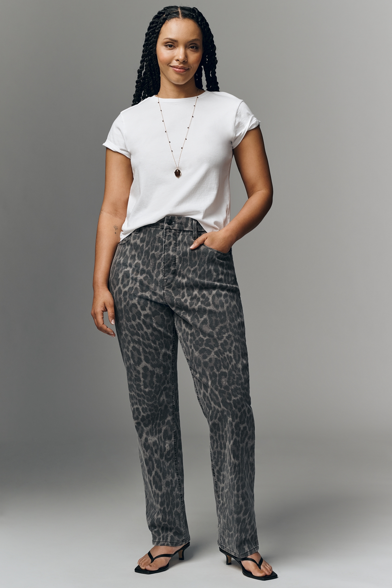 Good American Icon Straight-Leg Jeans