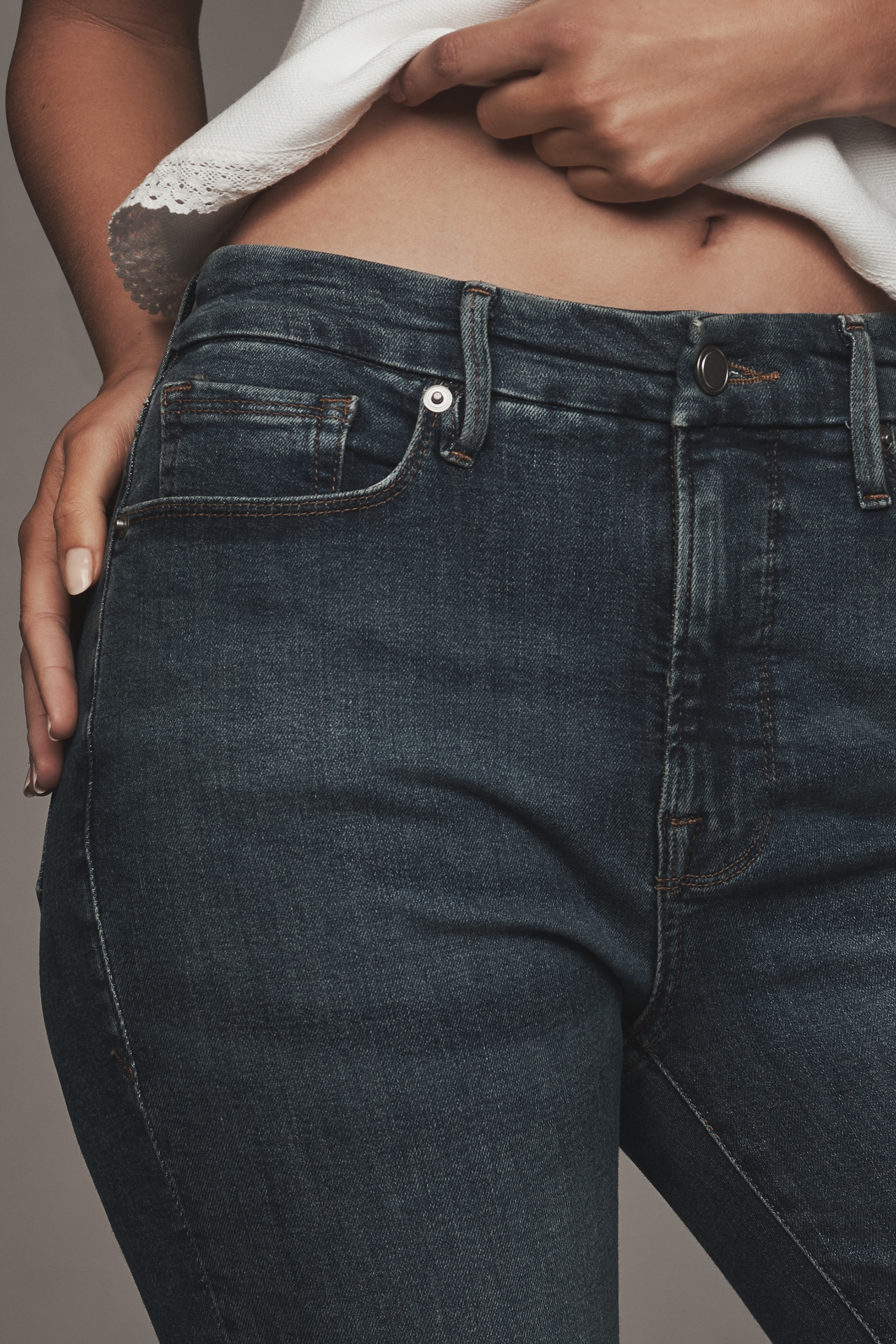 Good American Legs High-Rise Flare Jeans