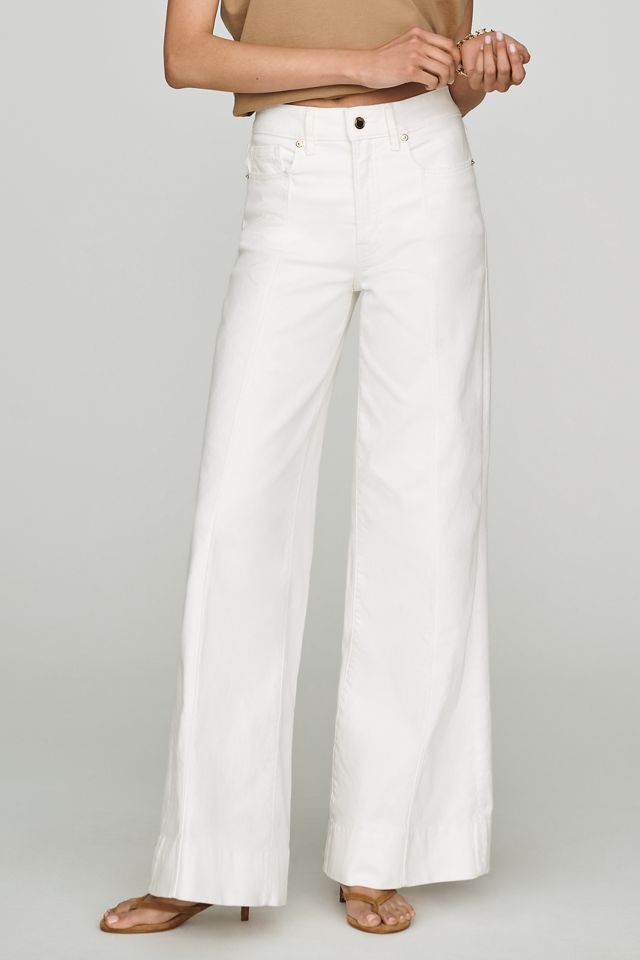 Good American Good Waist High Rise Wide Leg Palazzo Jeans #1