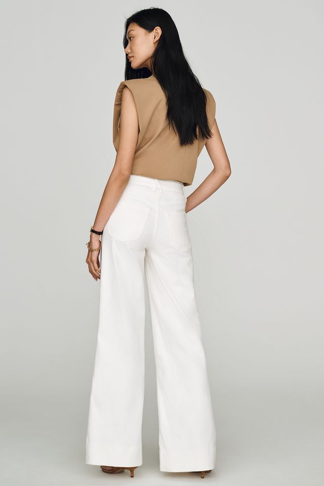 Good American Good Waist High Rise Wide Leg Palazzo Jeans #3