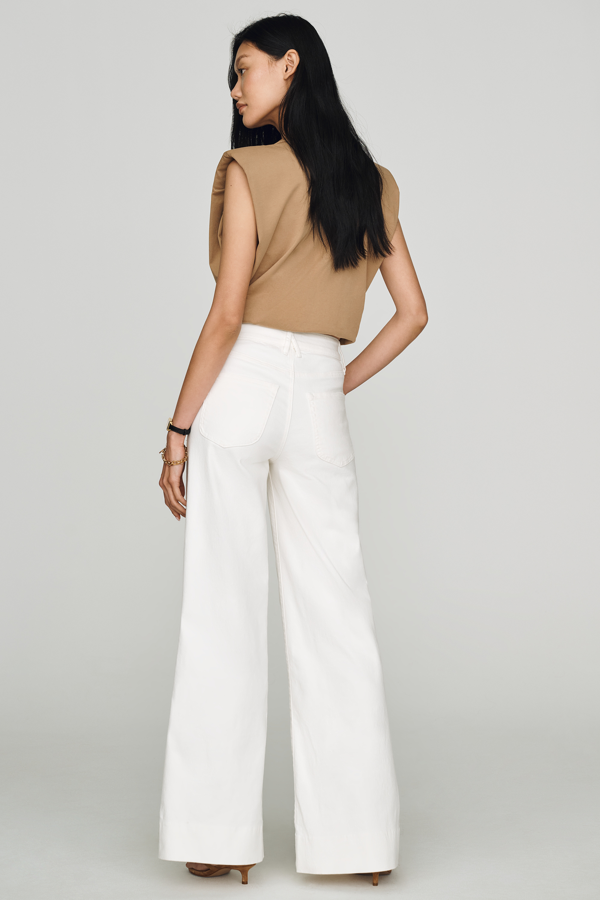 Good Waist High Rise Wide Leg Palazzo Jeans — Image 4