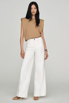 Good American Good Waist High Rise Wide Leg Palazzo Jeans