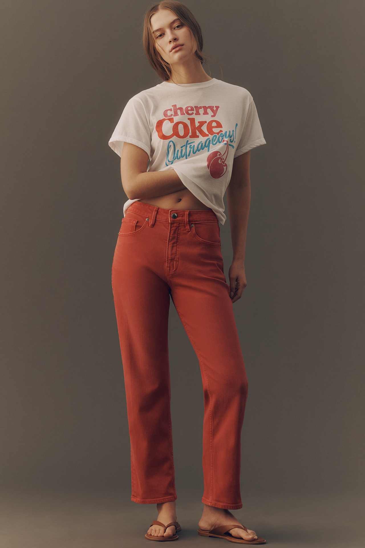 Good American Icon Ankle High-Rise Straight-Leg Jeans