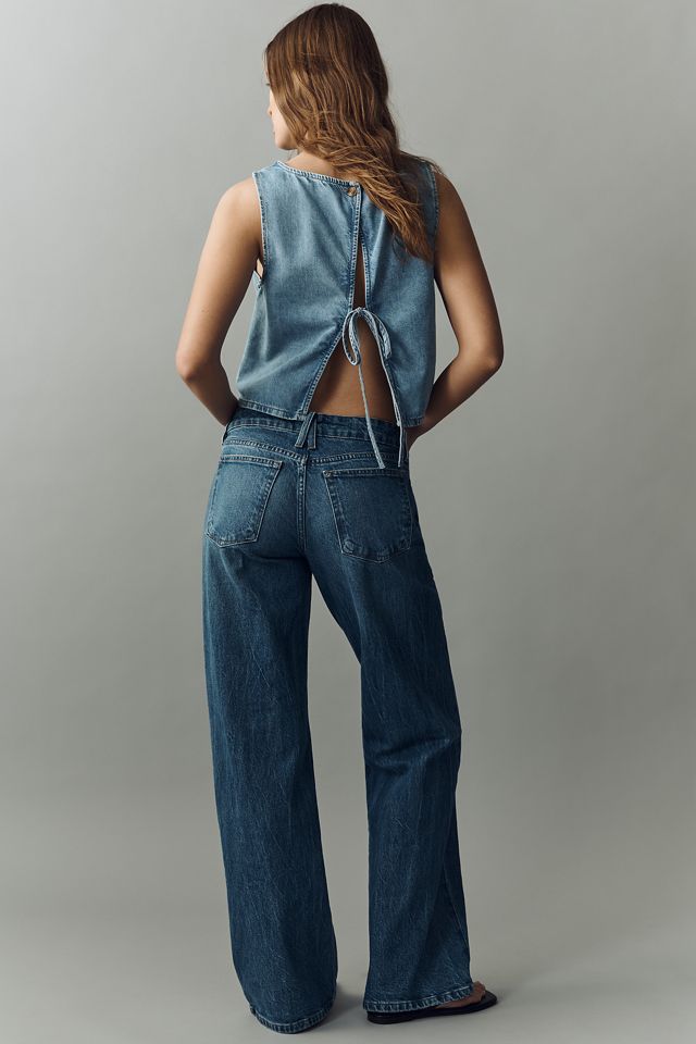 Good American Vintage Low-Rise Loose Wide-Leg Jeans #3
