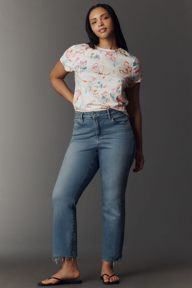 Good American Soft-Tech Good Legs High-Rise Straight-Leg Jeans #5