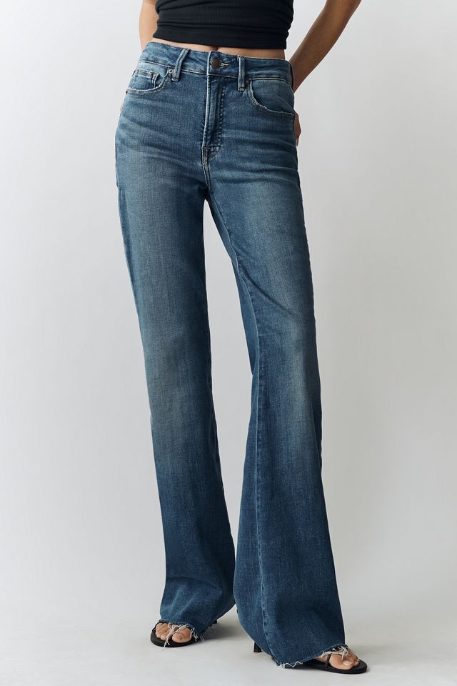 Good American Good Legs Mid-Rise Flare Jeans #1