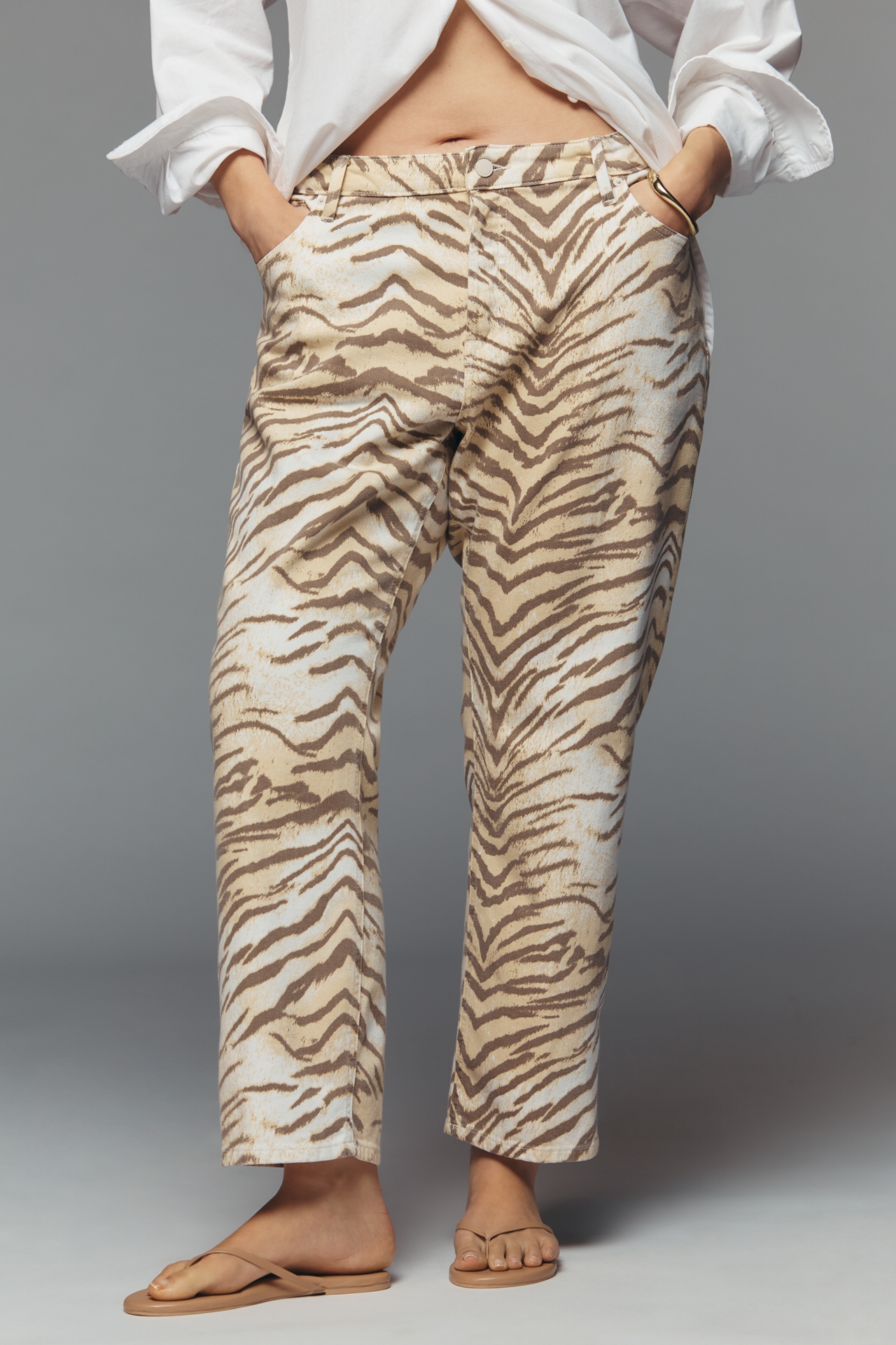 Good American Vintage Straight Mid-Rise Straight-Leg Jeans