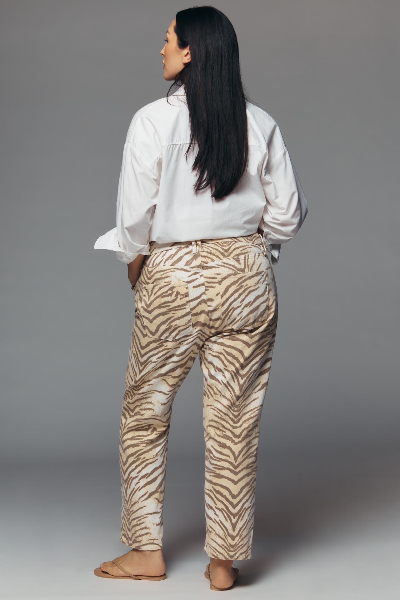 Good American Vintage Straight Mid-Rise Straight-Leg Jeans