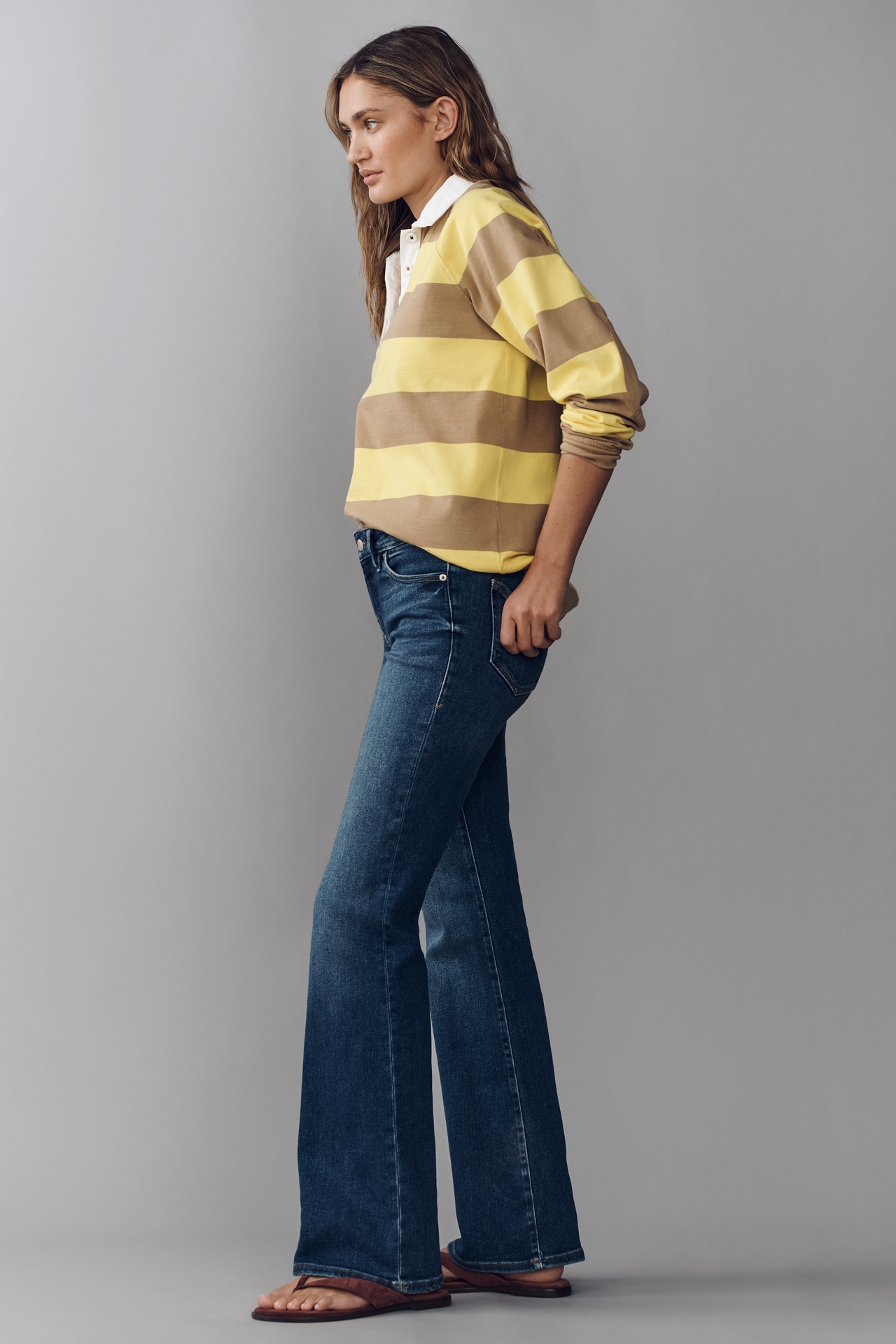 Good American Low-Rise Bootleg Jeans