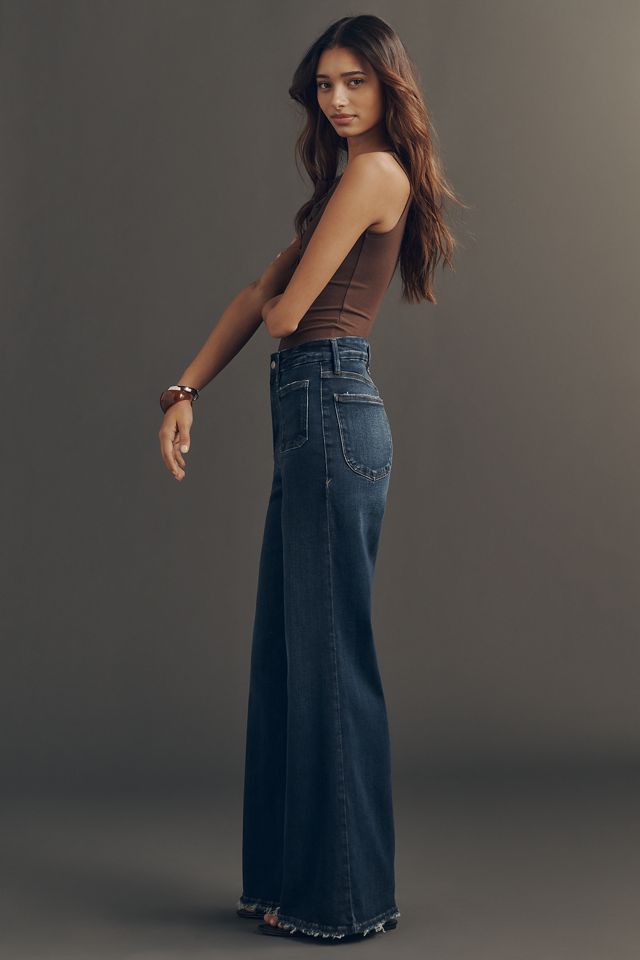 Good American Soft-Tech Good Waist High-Rise Palazzo Jeans #2