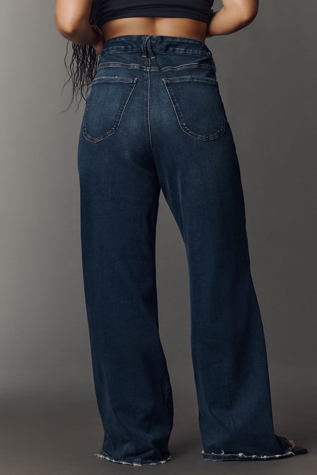 Good American Soft-Tech Good Waist High-Rise Palazzo Jeans #8