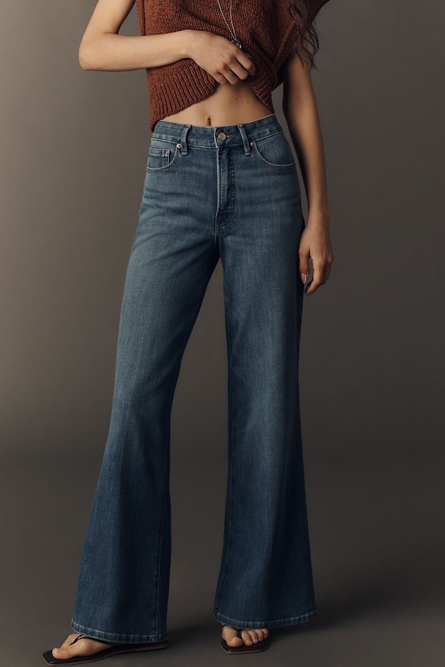 Good American Soft-Tech Good Waist Ankle High-Rise Wide-Leg Jeans #2