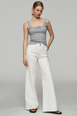 Good American Good Waist High-Rise Palazzo Pants