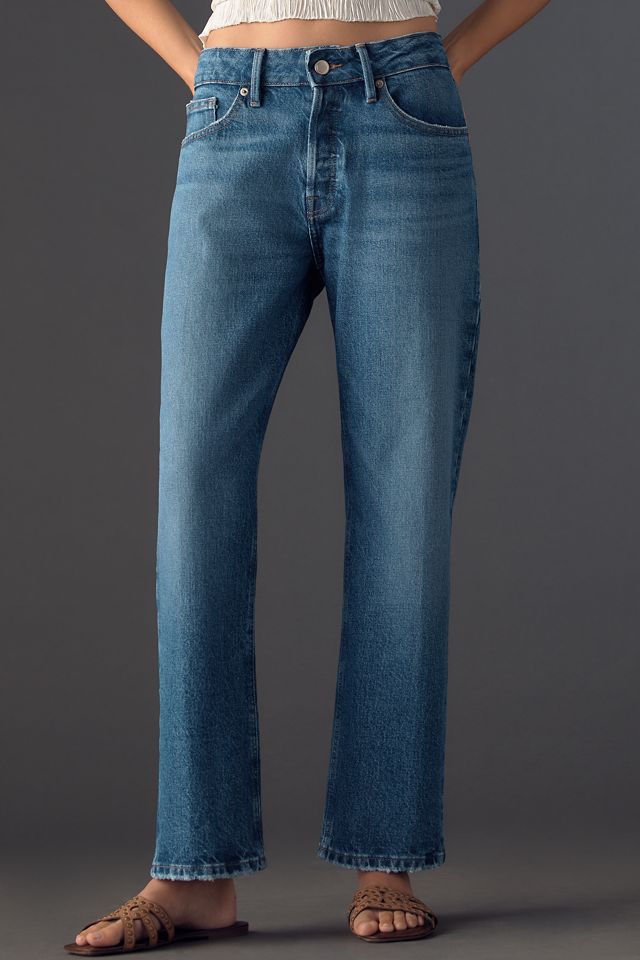 Good American Good Vintage Straight Mid-Rise Straight-Leg Jeans #1