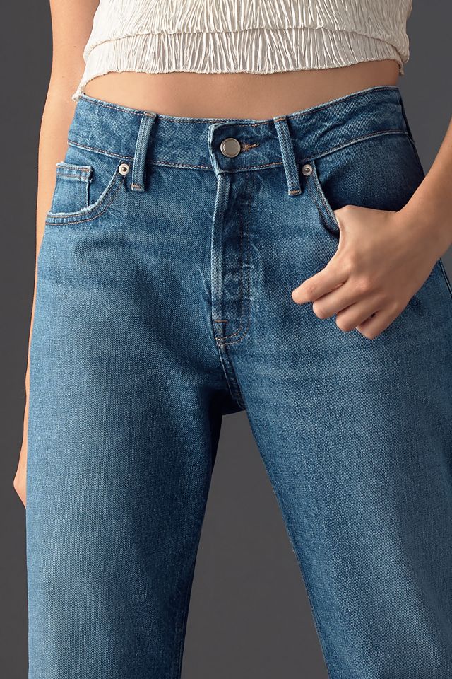 Good American Good Vintage Straight Mid-Rise Straight-Leg Jeans #3