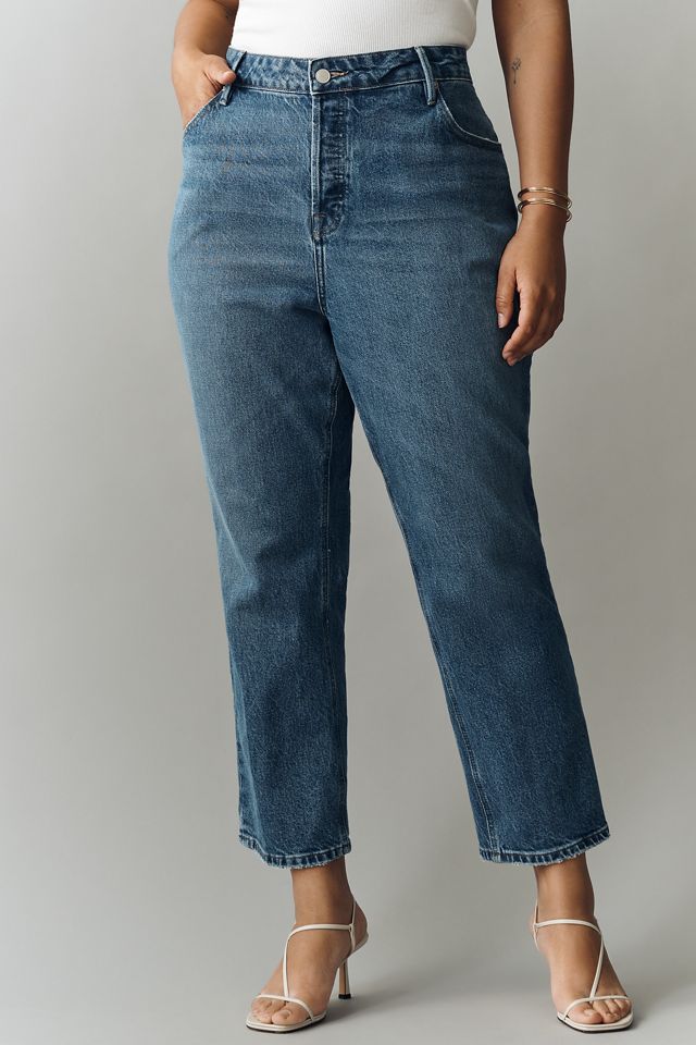 Good American Good Vintage Straight Mid-Rise Straight-Leg Jeans #5