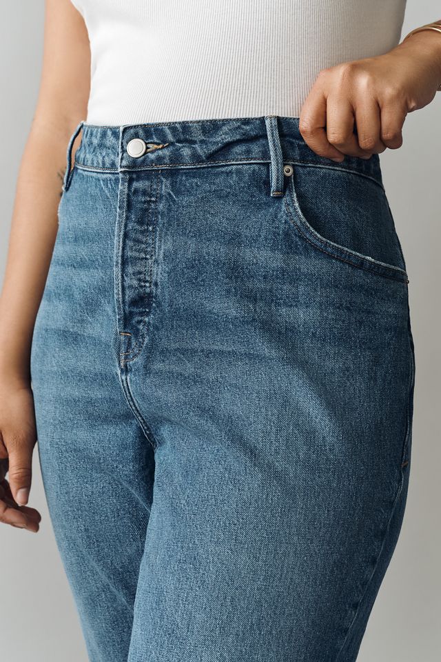 Good American Good Vintage Straight Mid-Rise Straight-Leg Jeans #6