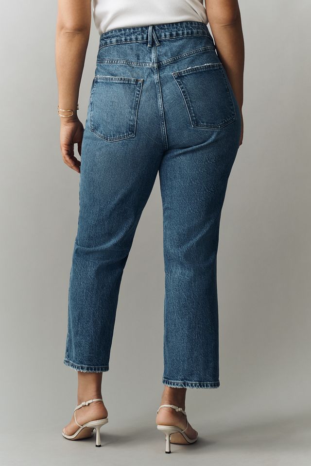 Good American Good Vintage Straight Mid-Rise Straight-Leg Jeans #7