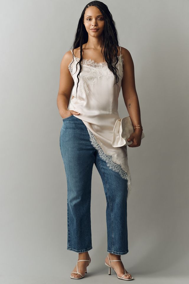 Good American Good Vintage Straight Mid-Rise Straight-Leg Jeans #4