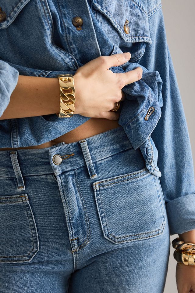 Jeans a zampa Good Legs Patch Pocket di Good American #3
