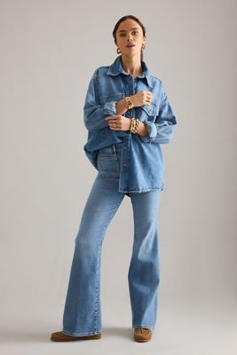 Jeans a zampa Good Legs Patch Pocket di Good American