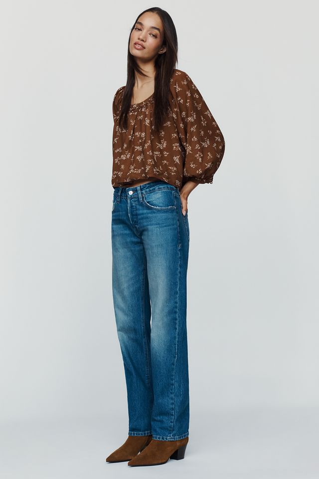 Good American Mid-Rise Straight-Leg Jeans #3