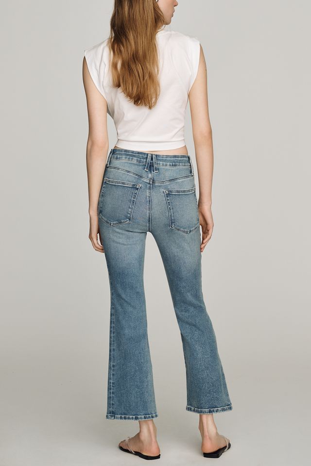Good American Good Legs High-Rise Crop Mini Boot Jeans #2