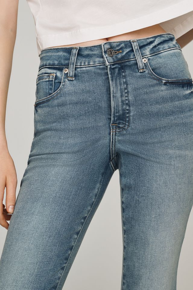 Good American Good Legs High-Rise Crop Mini Boot Jeans #3