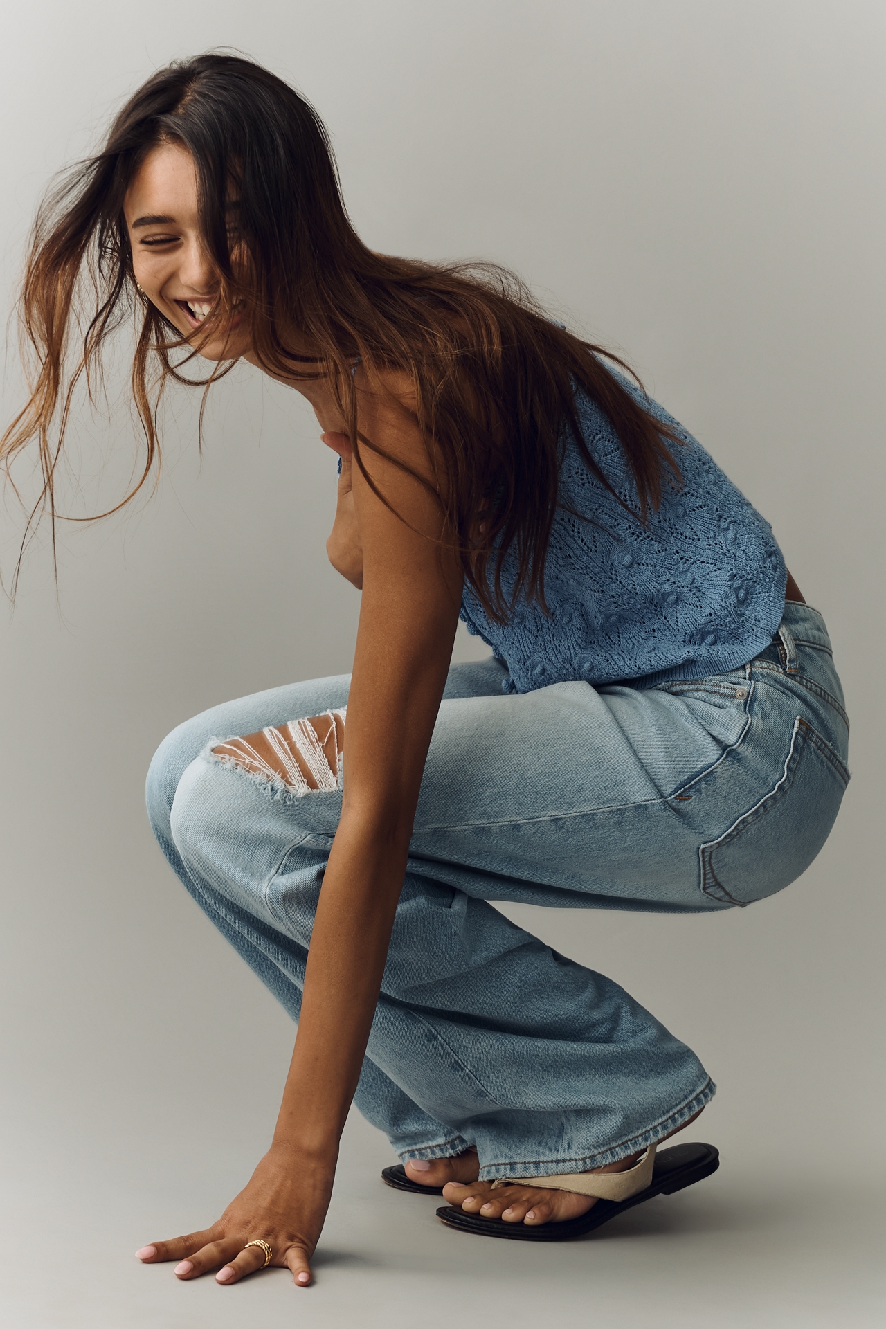 Good American High-Rise Wide-Leg Jeans