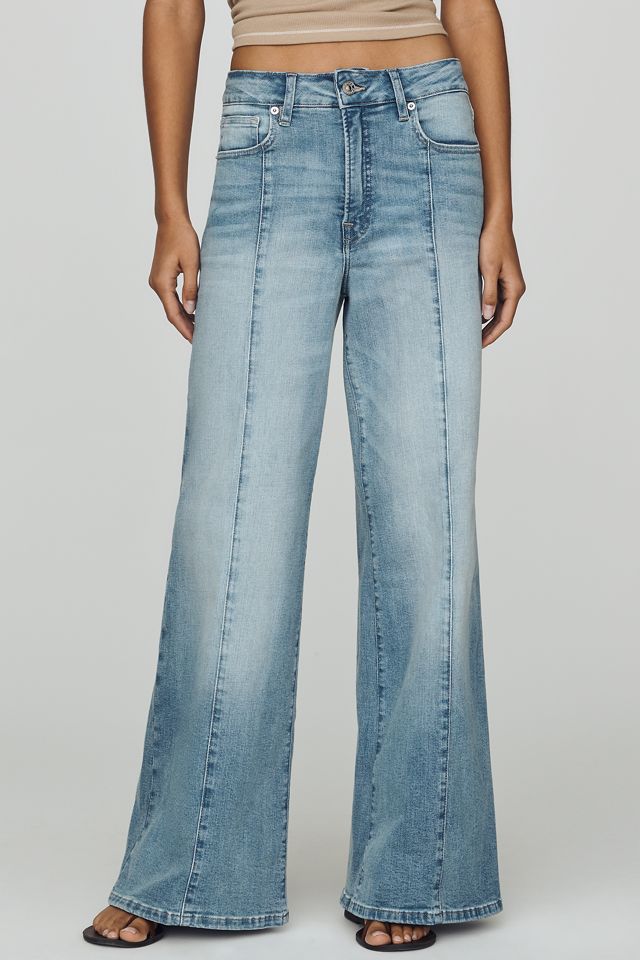 Good American Good Waist High-Rise Palazzo Wide-Leg Jeans #1