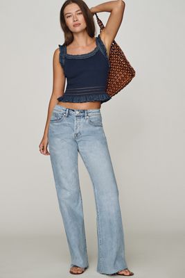 Good American Vintage Low Rise Relaxed Flare Jeans