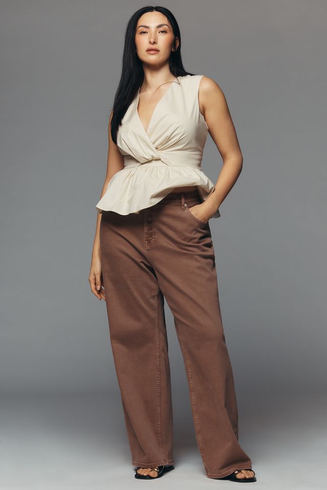 Good American Vintage High-Rise Wide-Leg Jeans #4