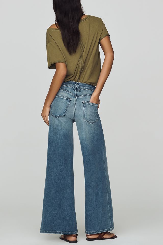 Good American Soft Tech Good Waist Palazzo High Rise Ankle Jeans #3