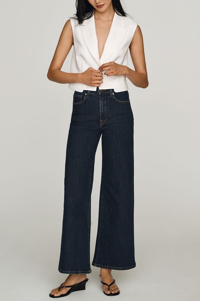 Good American Good Waist Palazzo Ankle Jeans #2
