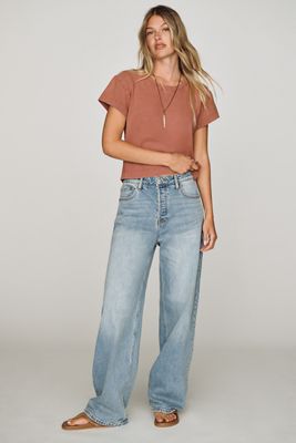 Good American Vintage High-Rise Wide-Leg Jeans