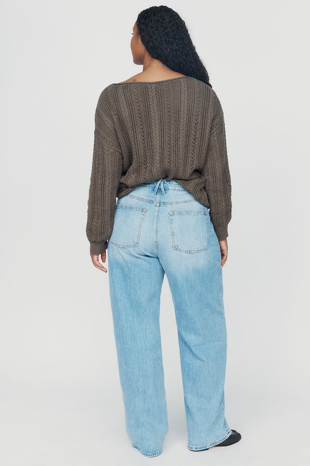 Good American Vintage High-Rise Wide-Leg Jeans #7