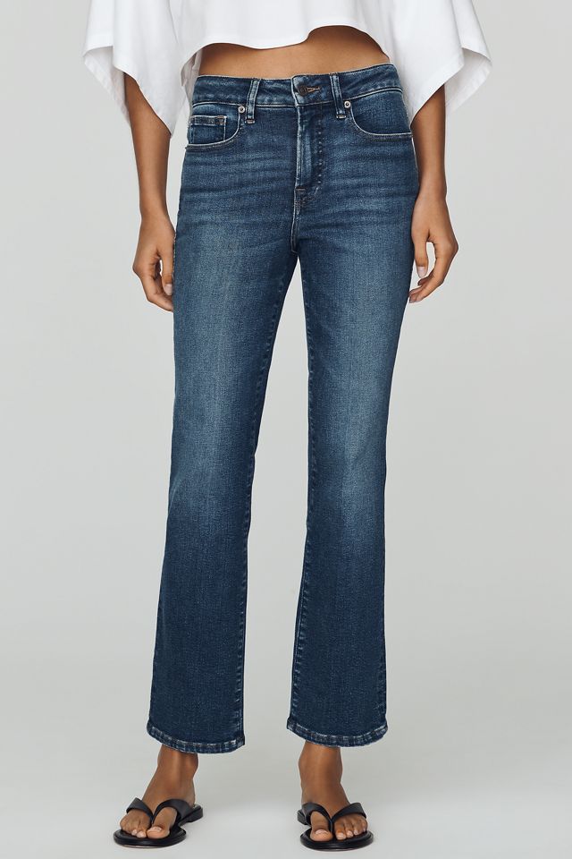 Good American Good Petite High-Rise Straight-Leg Jeans #1