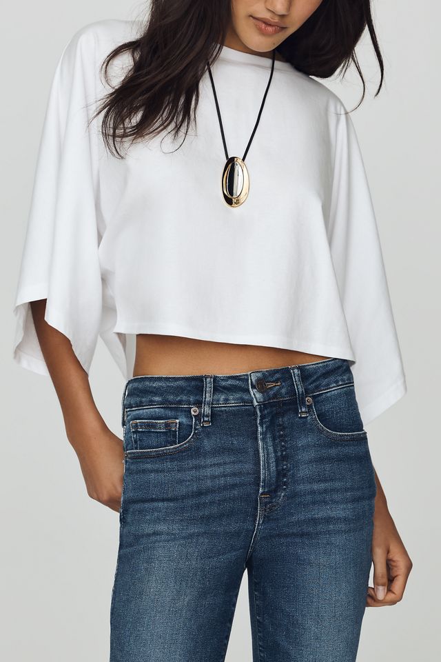 Good American Good Petite High-Rise Straight-Leg Jeans #2