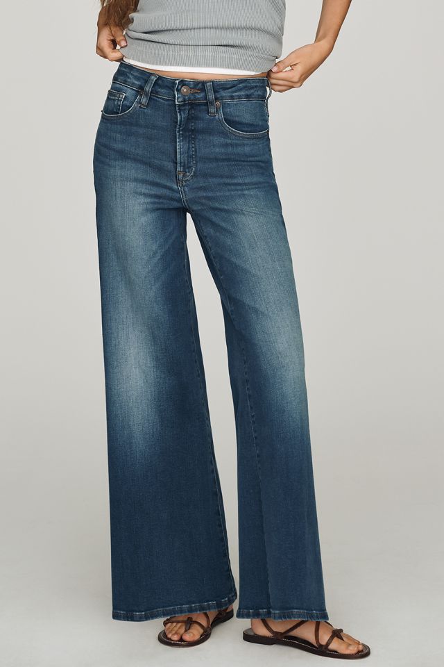 Good American Good Waist Petite High-Rise Palazzo Jeans #1