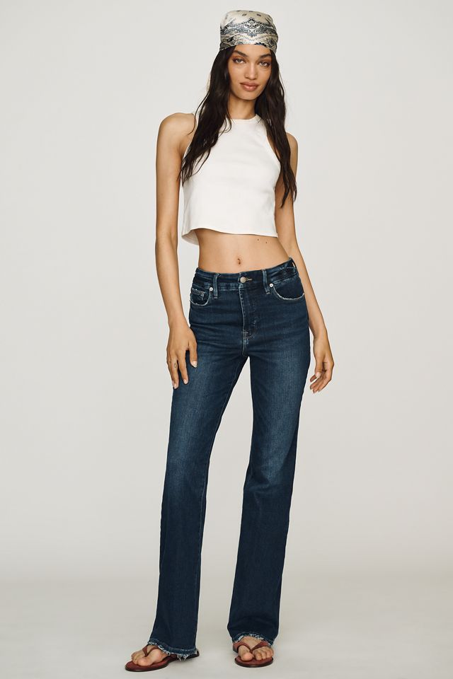 Good American Soft Tech Good Classic High-Rise Bootcut Jeans #1