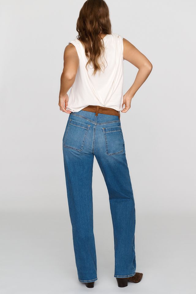 Good American Soft Tech Good True High Rise Straight Leg Jeans  #3