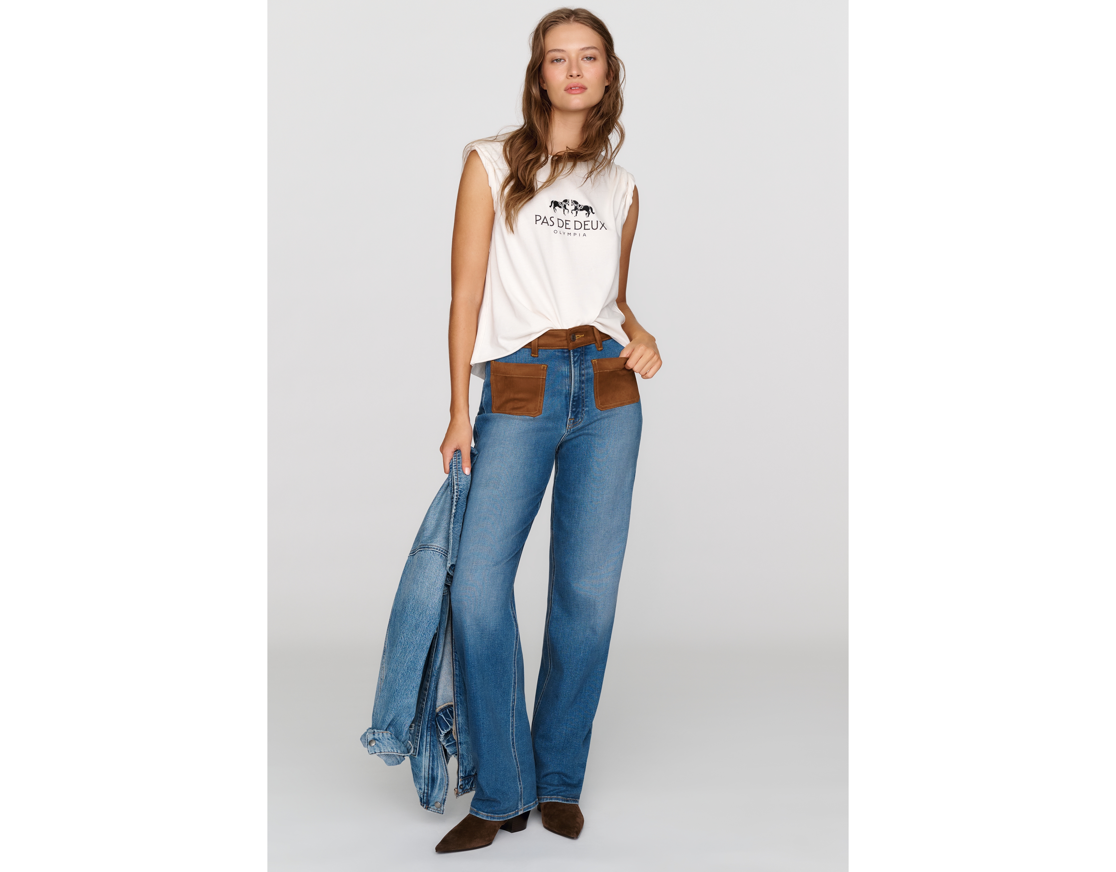 Good American Soft Tech True High Rise Straight Leg Jeans