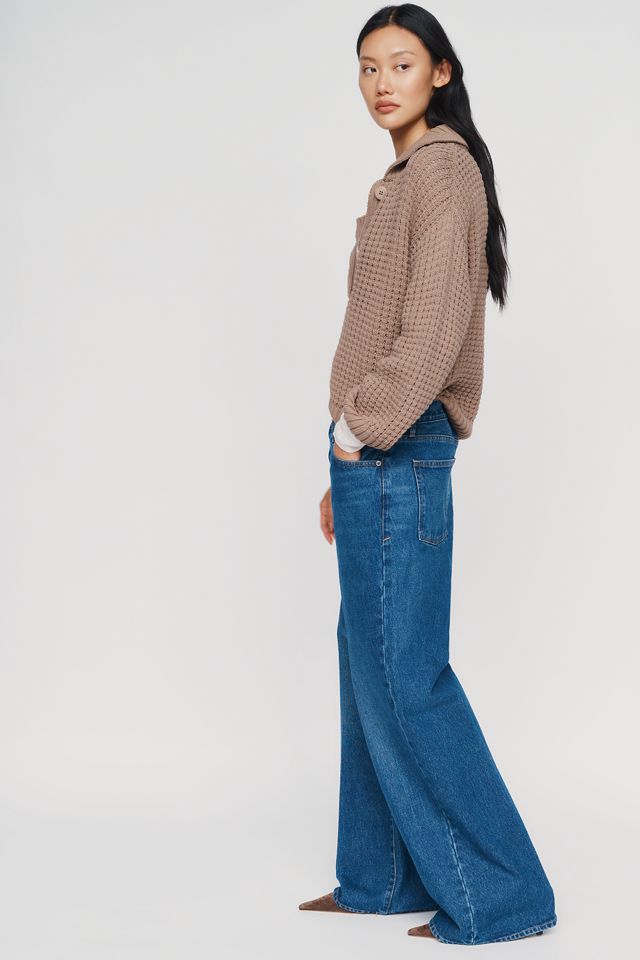 Good American Vintage Low-Rise Wide-Leg Jeans #1