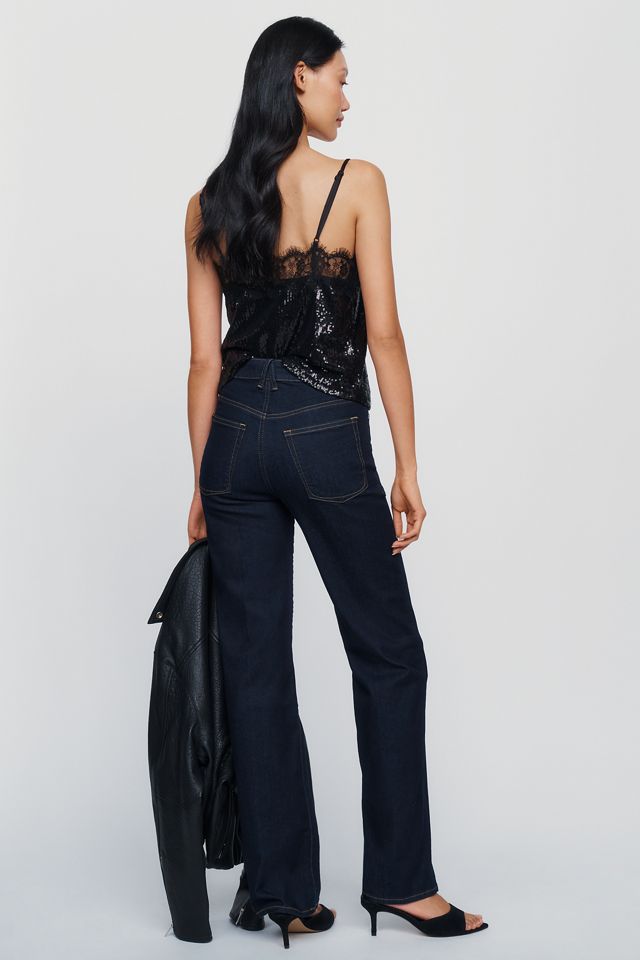 Good American Good True High Rise Straight Leg Jeans #1