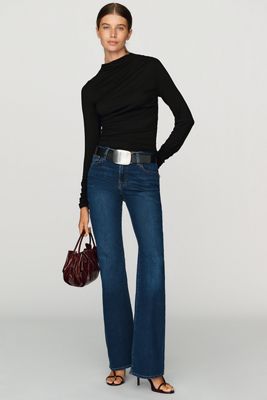 Good American Low Rise Bootcut Jeans 