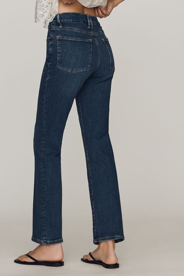 Good American Good Legs Mid Rise Straight Leg Jeans #4
