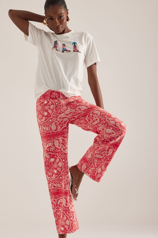 Jeans con Stampa Bandana Never Fully Dressed #3