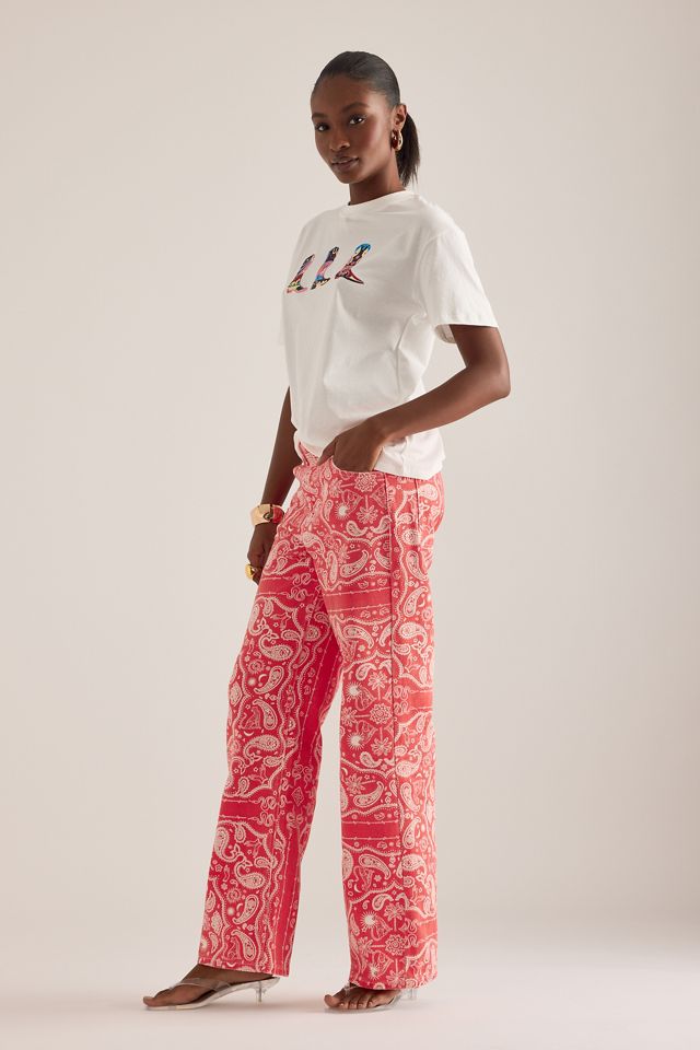 Jeans con Stampa Bandana Never Fully Dressed #4
