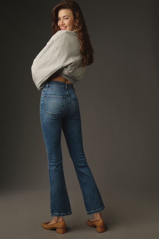 Le Jean Stella High-Rise Crop Flare Jeans #4